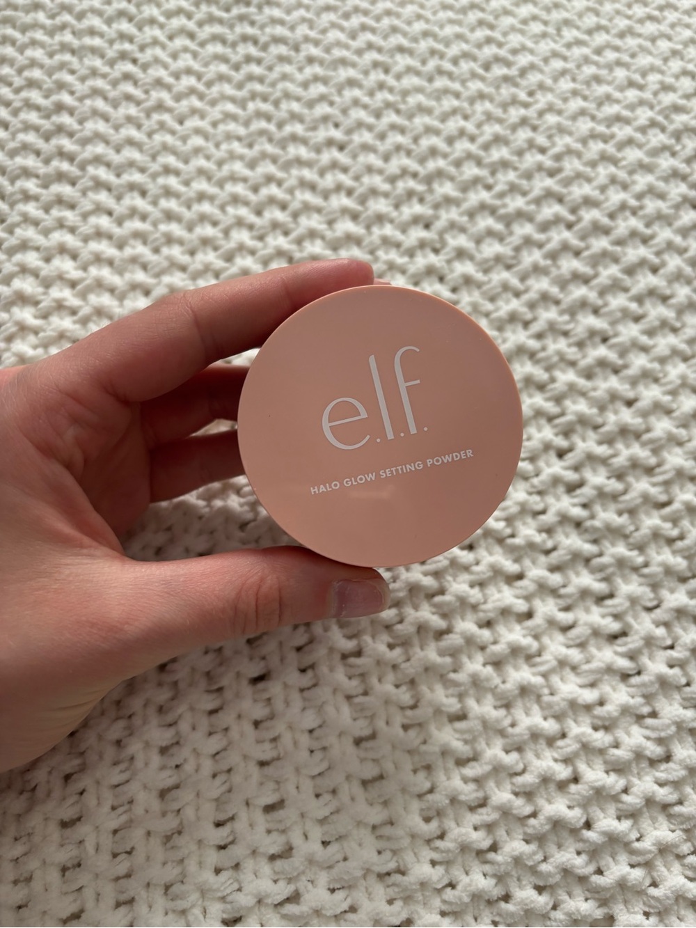 e.l.f. Halo Glow Setting Powder - Peachy Pink Compact
